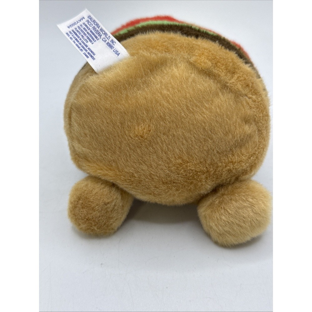 Aurora - Palm Pals - 5" Charles Cheeseburger Adorable Stuffed Animal - Picture 5 of 5